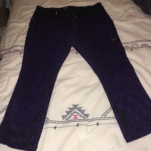 Nike crop running tights. Sz M